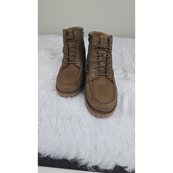 Timberland Oakwell Brown Leather Moc Toe Mid Lace Up Boots Men's Size 11 M - Picture 6 of 11